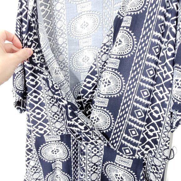 INC International Concepts | Short Sleeve Cold Shoulder Jumpsuit V-Neckline L - Picture 4 of 11